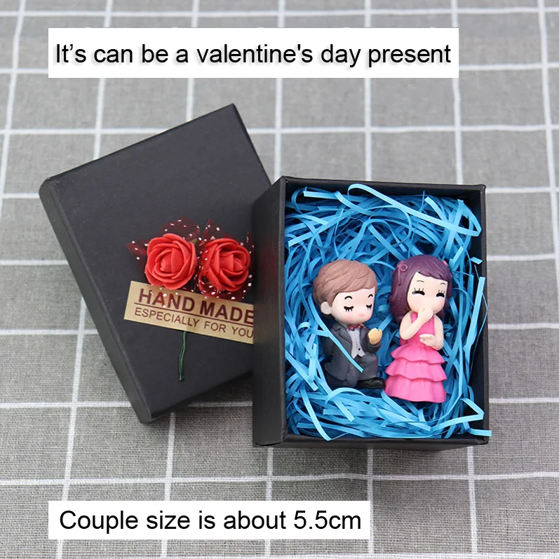 Романтическая фигурка BAIUFOR для влюбленных пар свадебные миниатюры Террариум