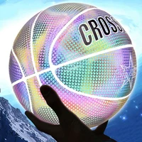 cool basketball team sports sports entertainment indoor outdoor reflective basketball ball 7 personality fashion night equipment