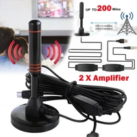 1080p 200 mile hdtv antenna aerial portable hd digital tv signal amplifier booster indoor cable 360 degree no dead tv receivers