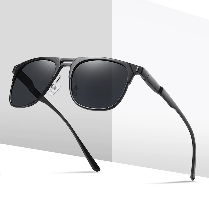 

LUOMON Men Women Vintage Aluminum Polarized Sunglasses Classic Brand Sun Glasses Driving Eyewear