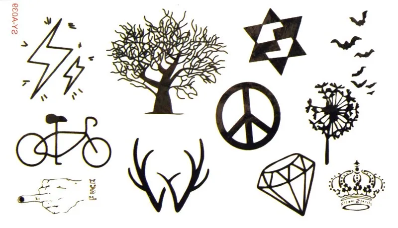 Водонепроницаемая временная татуировка хна для татуировки Поддельные