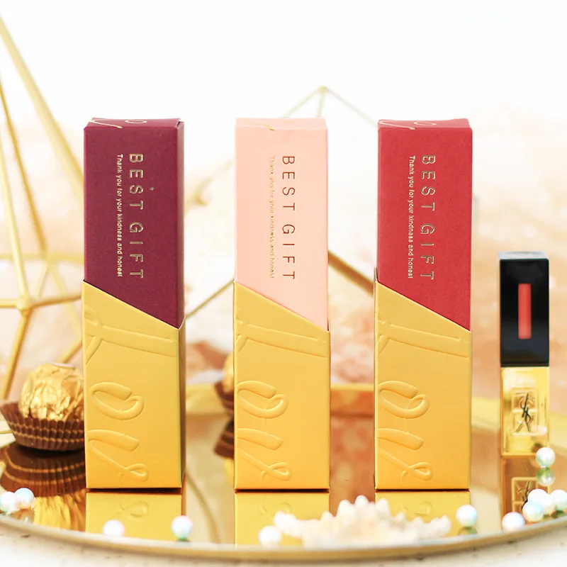 Новая креативная коробка конфет в форме помады Подарочная для свадебных