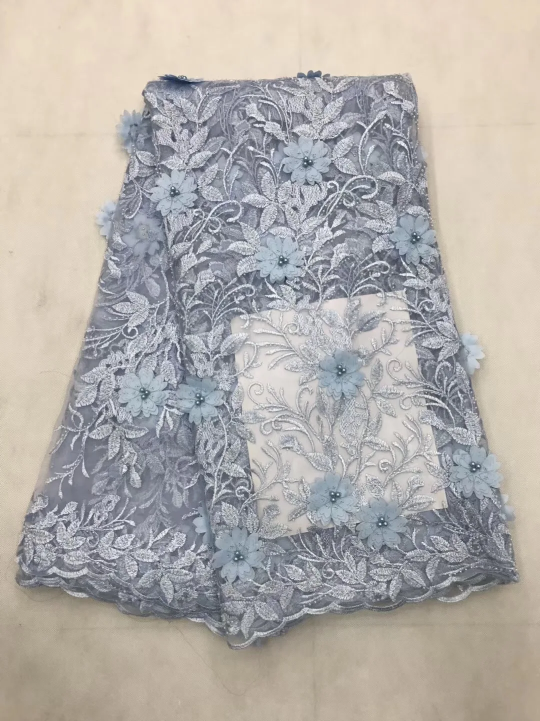 

Hot sale beautiful purple 3d lace fabric with sequins for wedding dress high quality african french net lace fabric JL098