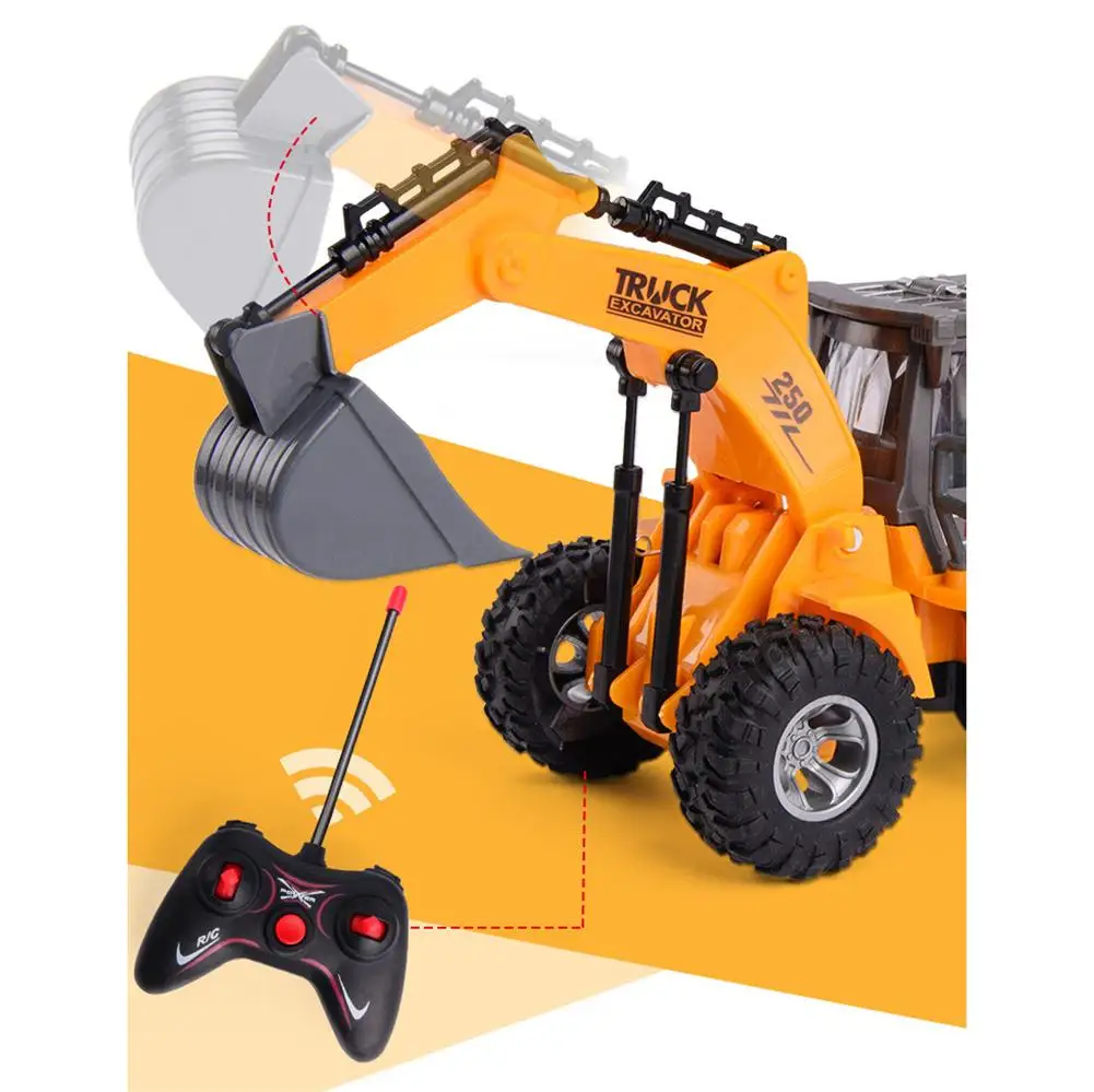 Новая игрушка RC Truck с дистанционным управлением буровая машина для детей кран бульдозер экскаватор на дистанционном управлении электрическая Строительная игрушка