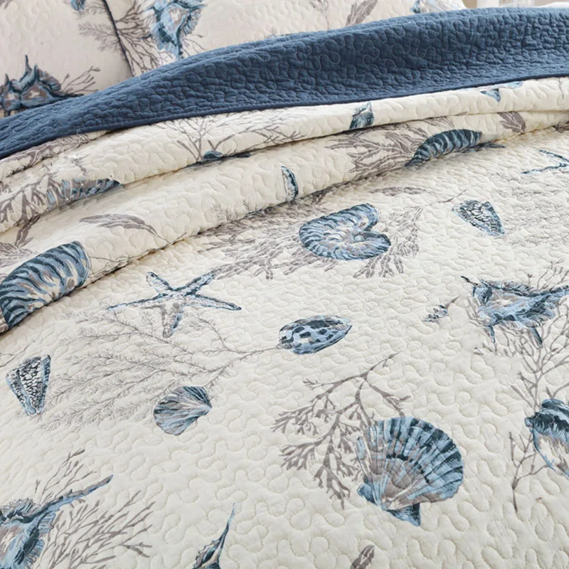 Комплект постельного белья морского стиля Хлопковое одеяло комплект из 3