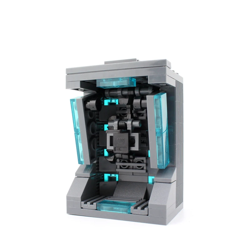 Новая распродажа просвечивающий Железный человек минифигурка зал брони