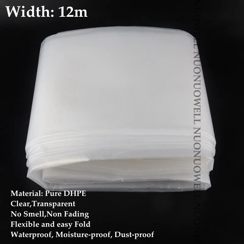 Width 12m Толщина 0,1 мм сельскохозяйственная парниковая пленка для сельскохозяйственных культур крышка для овощных растений прозрачная Брезентовая пленка ширина: 2 м~ 12 м - Цвет: Width 12m