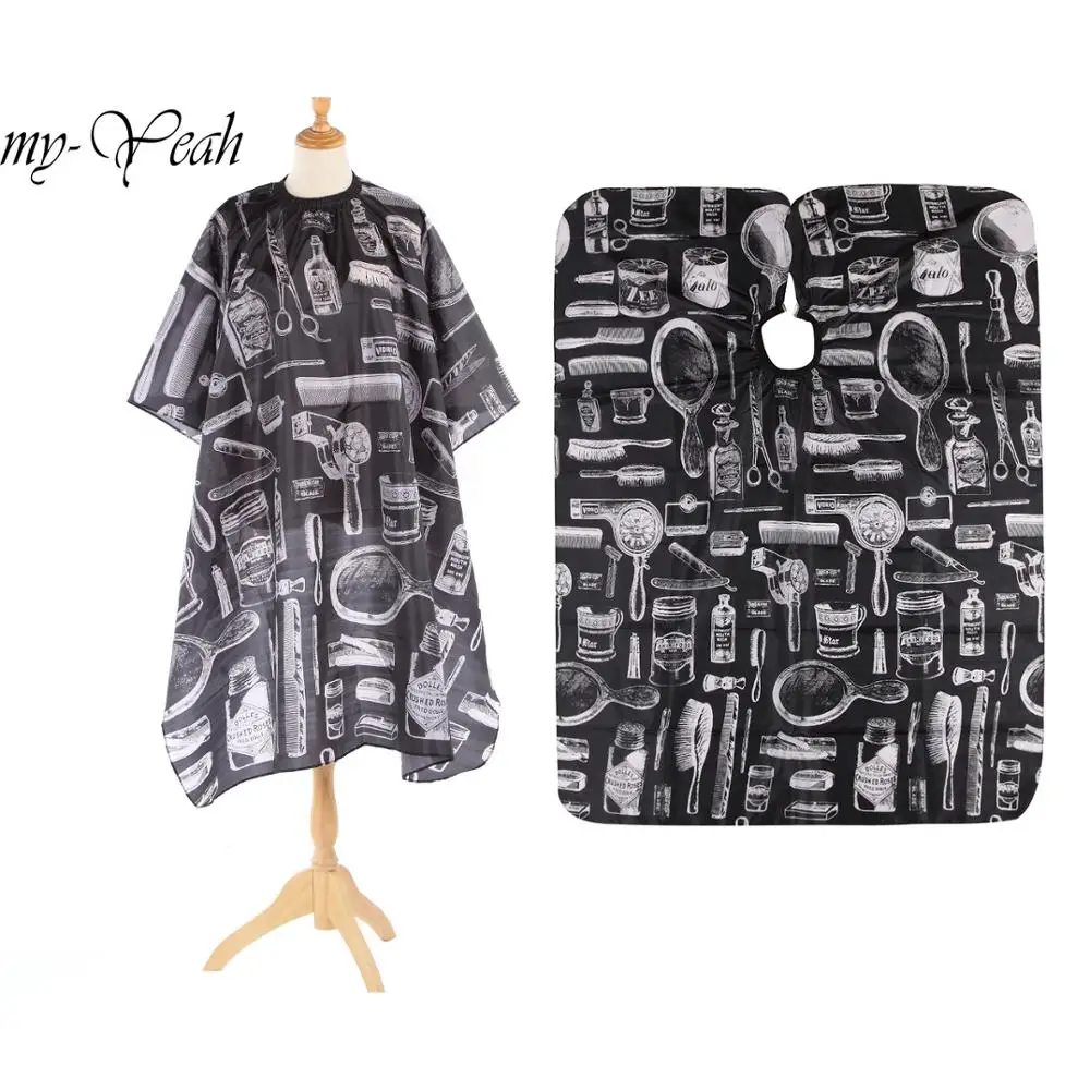 Хит продаж 2020 водостойкая накидка для волос с рисунком платье парикмахерской