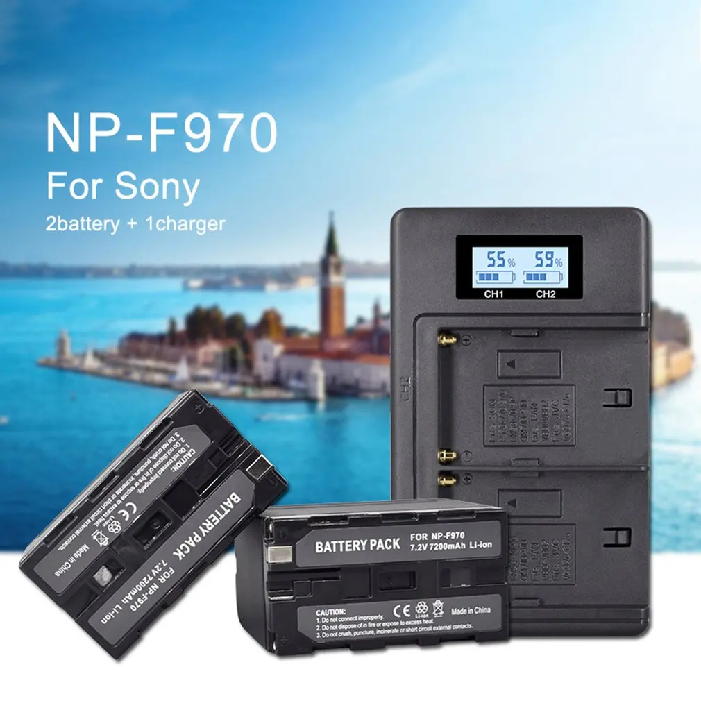 

Цифровое зарядное устройство NPF970 F970 NP-F960 970 NP LCD для SONY F930 F950 F770 F570 CCD-RV100 NP-F550 F960 F970