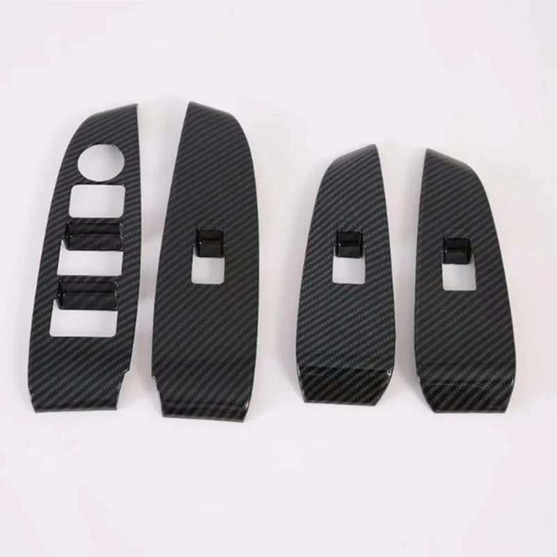 ABS 4pcs Door Armrest Window Lift Button Control Panel Cover Trim Inner For Mazda 6 Atenza 2019 2020 Accessories | Автомобили и