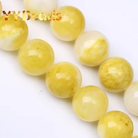 natural lemon yellow persian jades stone beads loose spacer charm beads 6 12mm for jewelry making diy bracelet earring wholesale
