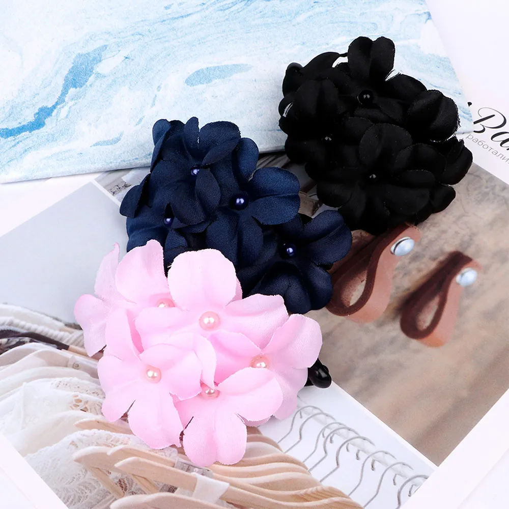 Элегантные Заколки для волос с кристаллами и цветами женщин шпильки блестящие