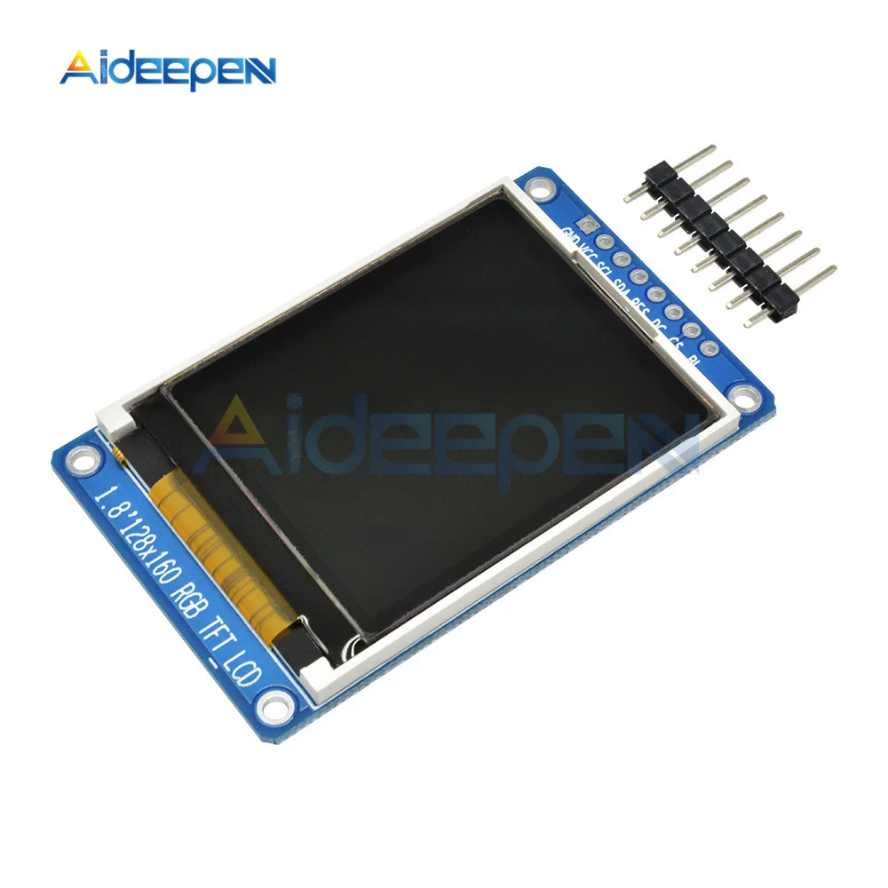 1.8 Inch TFT 128x160 1,4" 1,8" 0,96 1,3 дюймов серийный 128*128 128*160 80*160 240*240 65K SPI полноцветный TFT ips ЖК-дисплей модуль плата замена OLED - Цвет: 1.8 Inch TFT 128x160