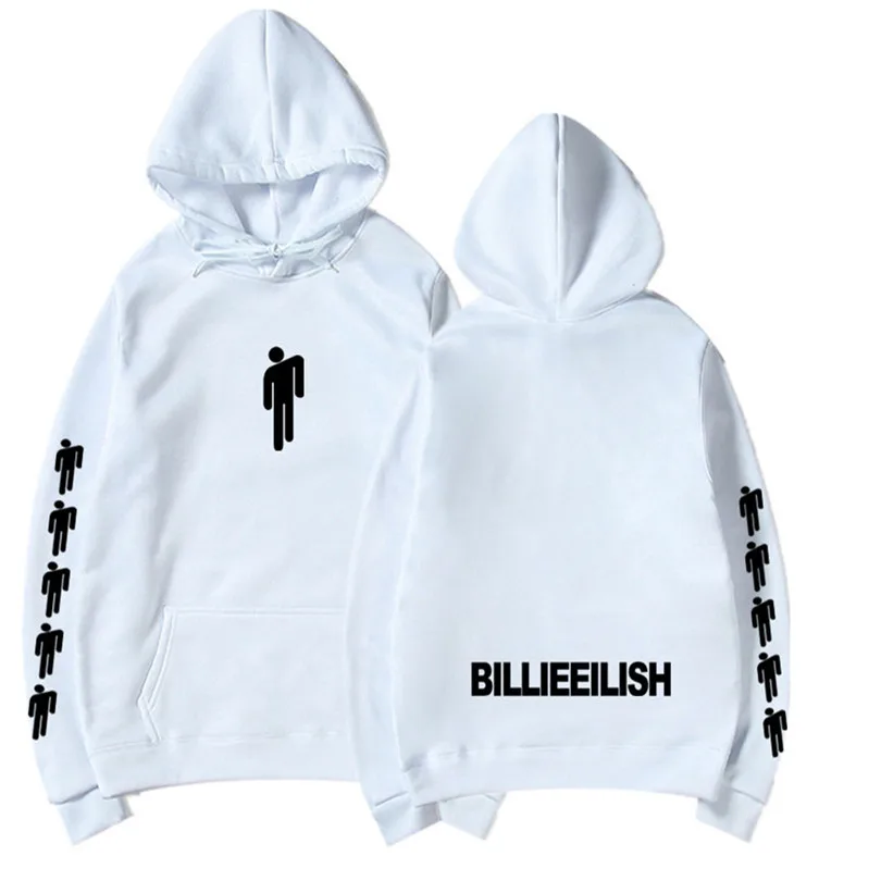 Billie Eilish модные толстовки с принтом для женщин/мужчин длинным рукавом капюшоном