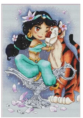 

Mermaid princess patterns 6 Counted Cross Stitch 11CT 14CT 18ct 28ct color Aida Cross Stitch Kits Embroidery Needlework Sets