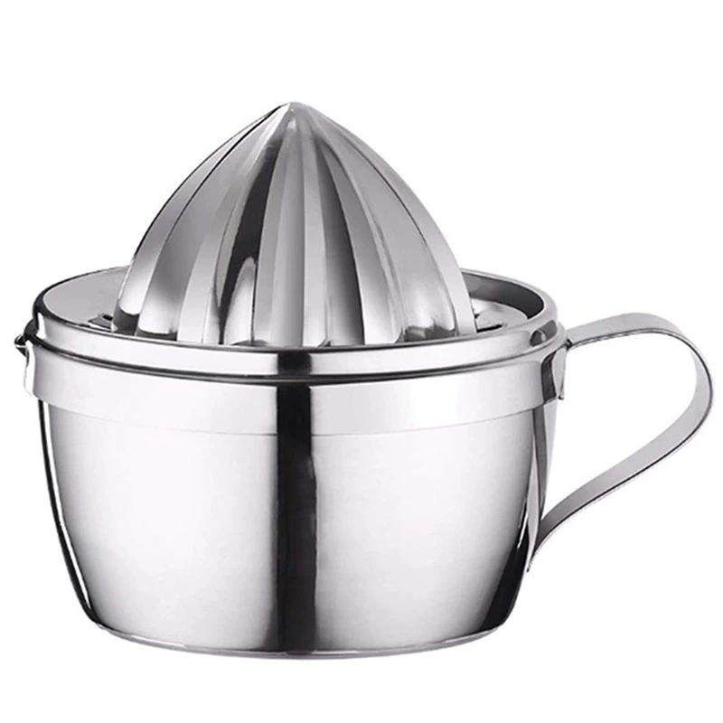 

Lemon Squeezer Manual Citrus Juicer with Storage Cup 400Ml 13Oz with 2 Reamer Parts, Citrus Press DIY Juice Tool