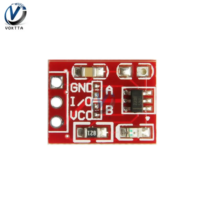 5pcs/lot NEW TTP223 Touch Button Module Capacitor Type Single Channel Self Locking Key Capacitive Switch Sensor | Обустройство дома