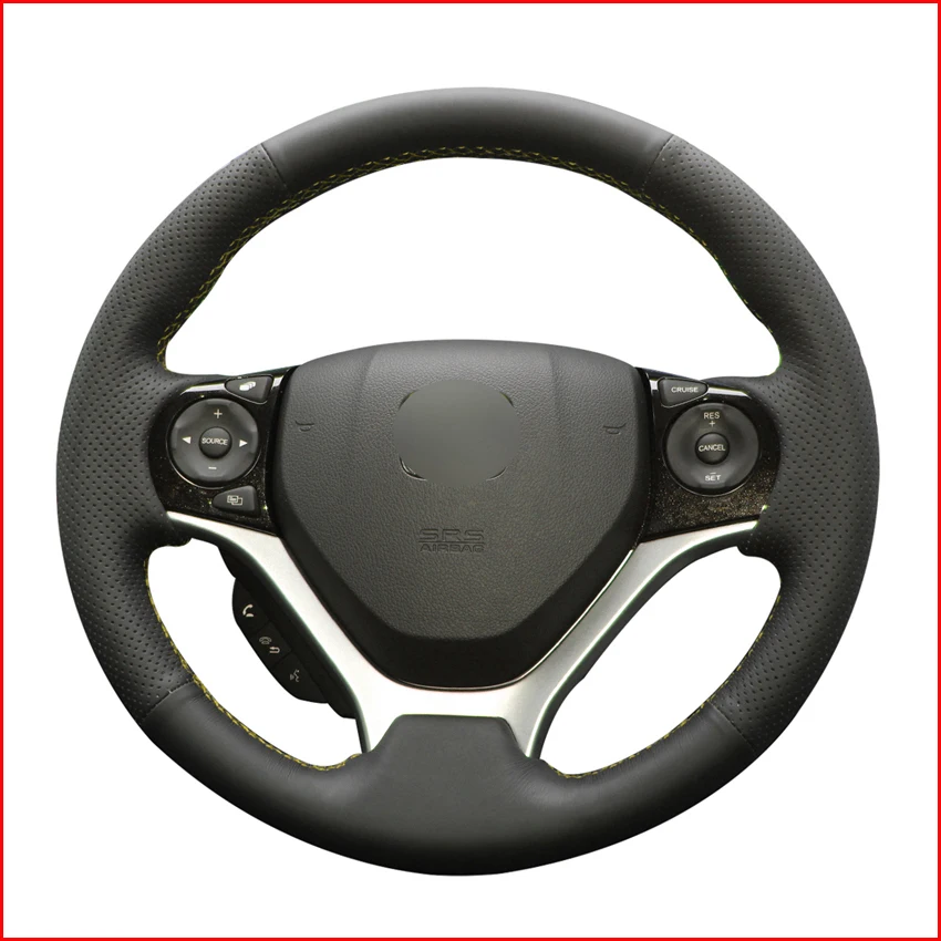 MEWANT черный чехол рулевого колеса автомобиля из искусственной кожи для Honda Civic 9 2012