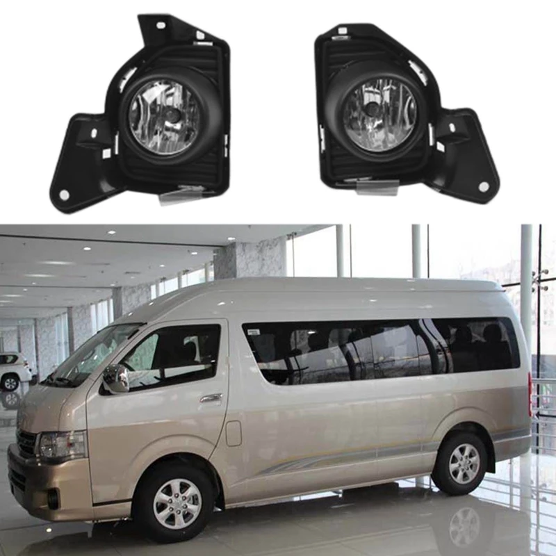 1 Set of 12V Fog Lamp Assembly with LED Light 3200K Yellow Color Temperature Suitable for 2014 Toyota Hiace A | Автомобили и