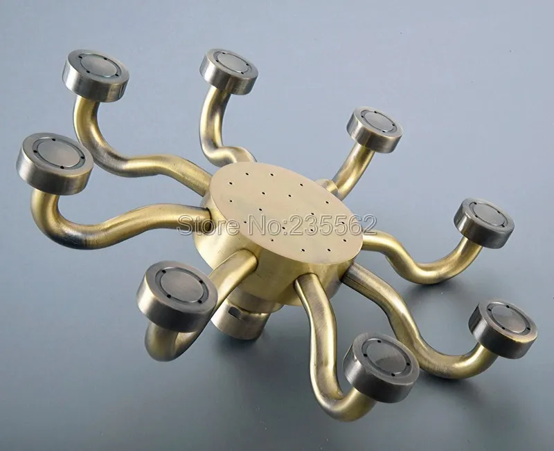 Винтажная Античная бронзовая насадка для душа в стиле ретро верхняя