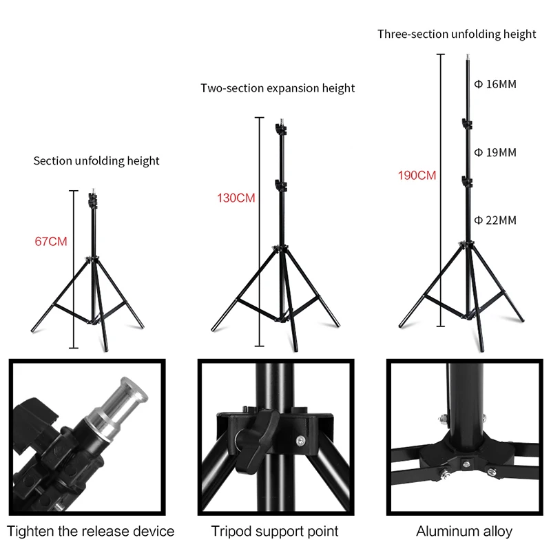 Набор для фонового освещения регулируемый Макс. Размер 2 м х 3 система фоновой