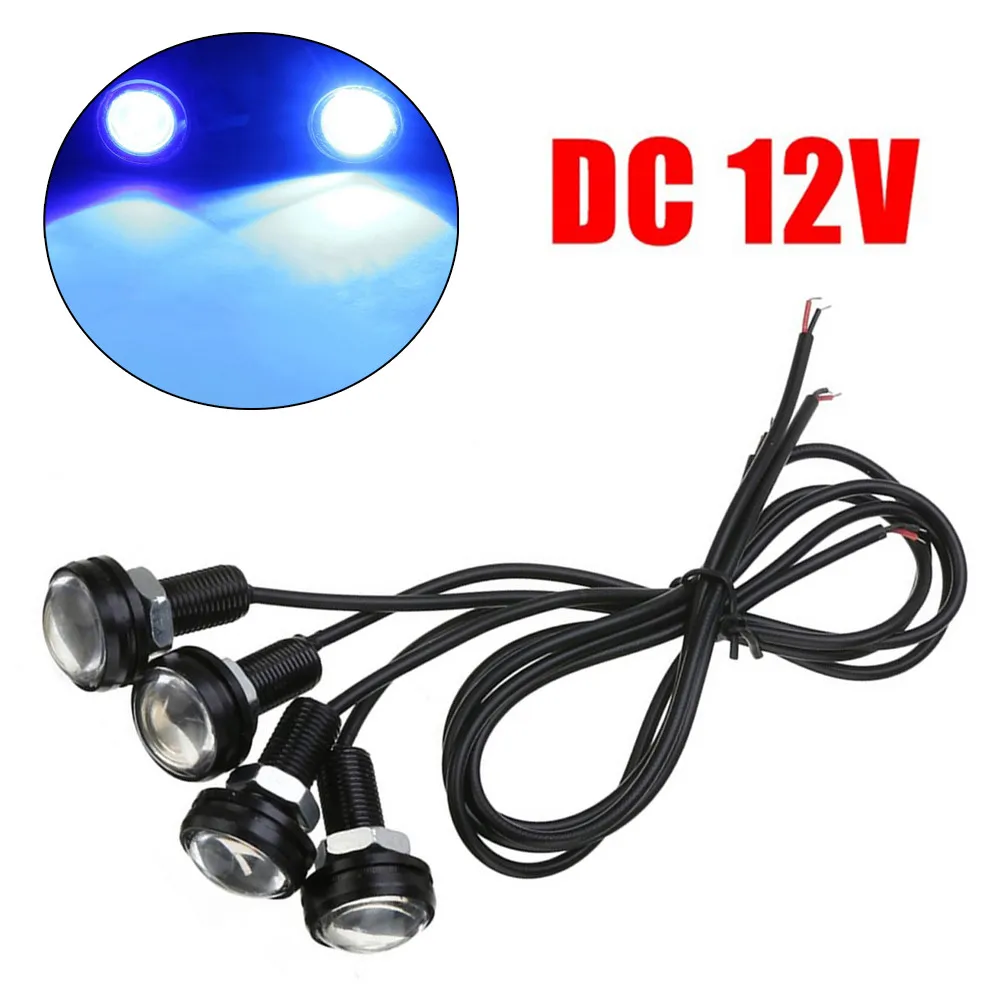 

4pcs Car Backup Light For Marine Boat Lights Blue LED Light Waterproof Signal Lamp Auto Accessories Condenser Lens