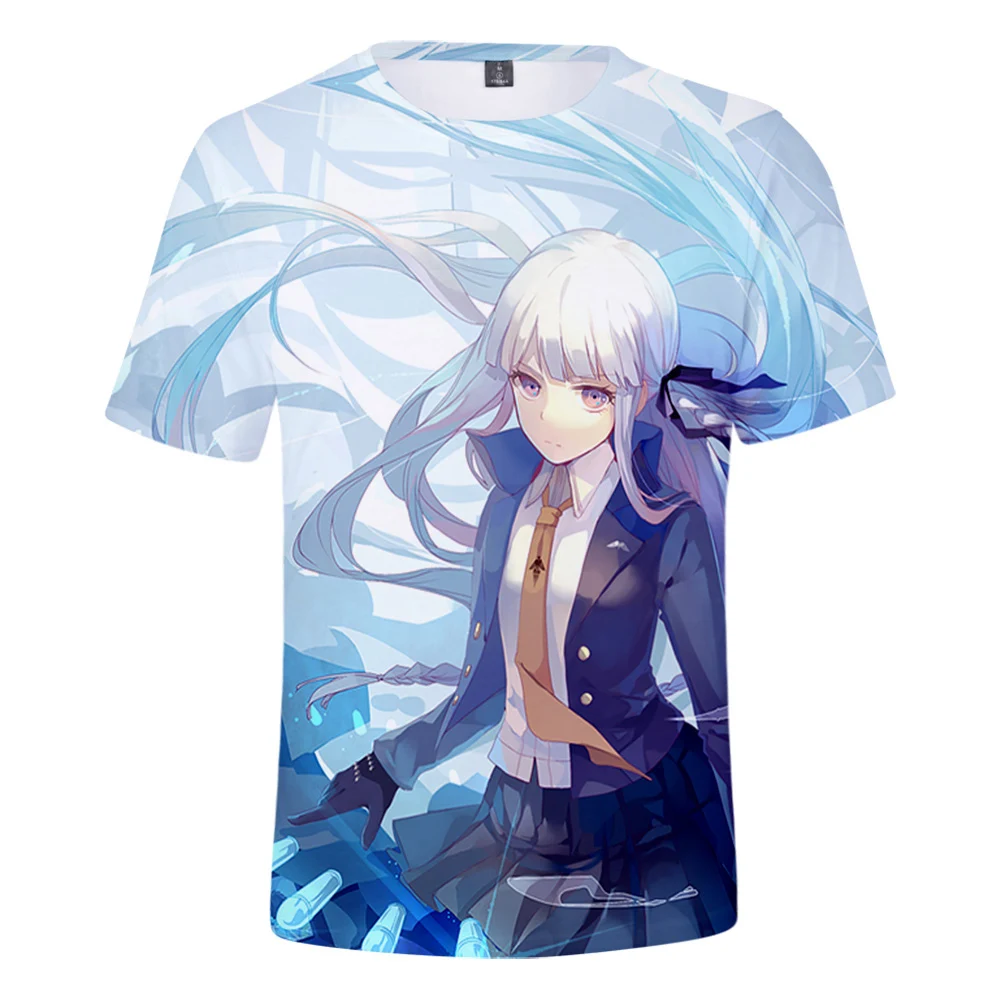 

Kids Tshirt Danganronpa Monokuma Enoshima Junko Tshirt 3D Summer Men/Women Street Clothes T-shirt Retro Youthful Novelty Tops