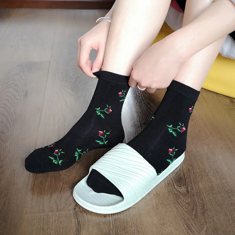 LIONZONE 2019 новые модные женские носки полосатые бамбуковые ретро хлопковые для