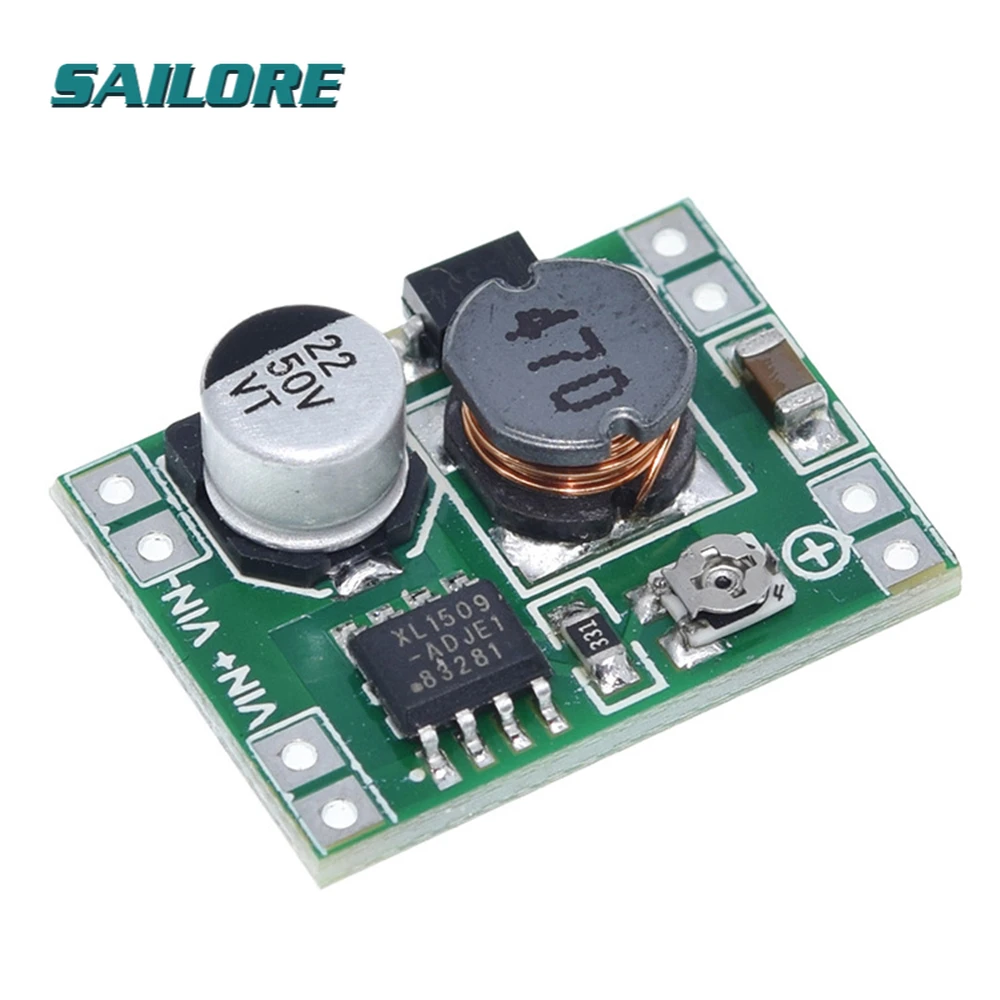 

10 шт., понижающий модуль питания XL1509, регулируемый для Arduino