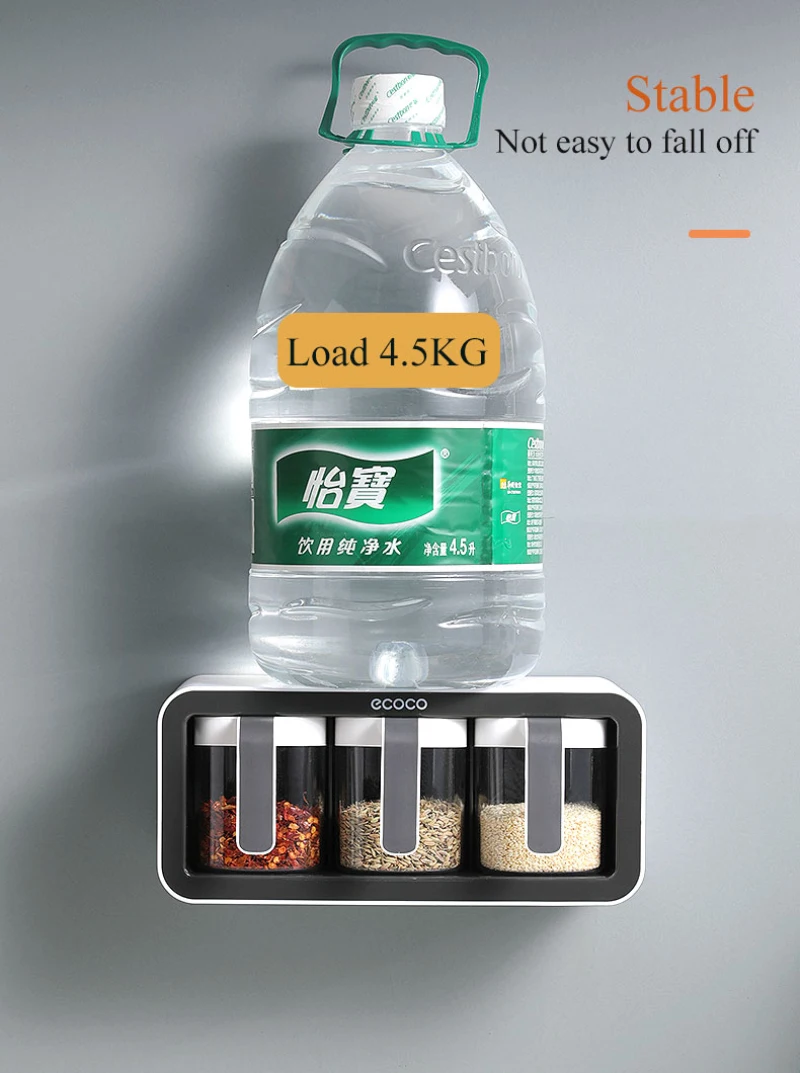 Стойка органайзер для специй настенный шкаф дверь подвесные банки с ложками