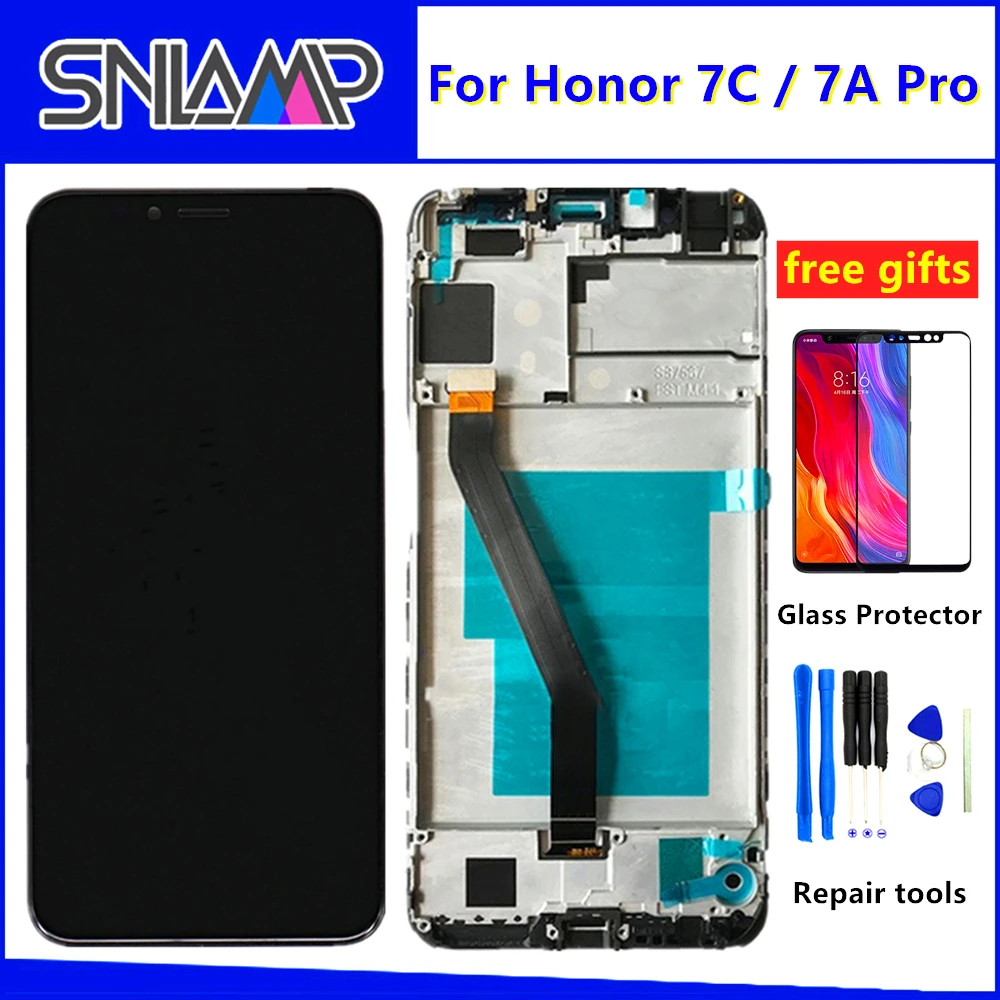 5,7 '' для huawei Honor 7A Pro aum-l29 ЖК-дисплей с сенсорным экраном дигитайзер сборка+ рамка крышка для huawei Honor 7C AUM-L41
