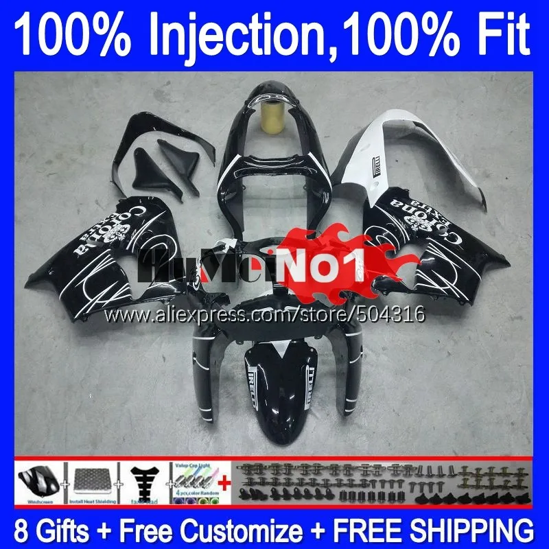 

Инъекция для KAWASAKI NINJA ZX 9R 900CC 9 R Body 84MC.17 ZX-9R ZX9R 00 01 02 03 ZX9 R 2000 2001 2002 2003 обтекатель черный белый