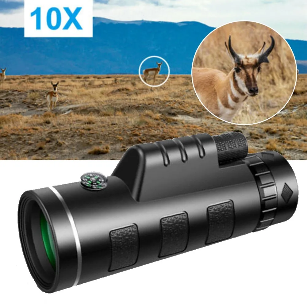 

HD Zoom Portable 40*60 Monocular Telescope Day Night Vision Camping See Things 40X Closer 16mm Eye Lens