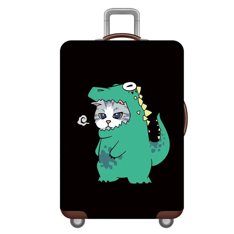 O Luggage cover Эластичные Защитные чехлы для багажа с животным узором, Чехол для багажа, подходит для 18-32 дюймов, пылезащитный чехол для чемодана, аксессуары для путешествий - Цвет: O Luggage cover