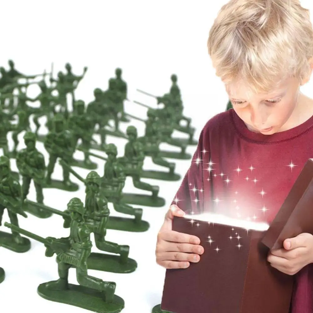 

1G one 100pcs Soldier Toy Military Simulation Mmodel Great Figures Toy Corps Soldier War Sand Scene Soldier Scene Party Chi B4F3