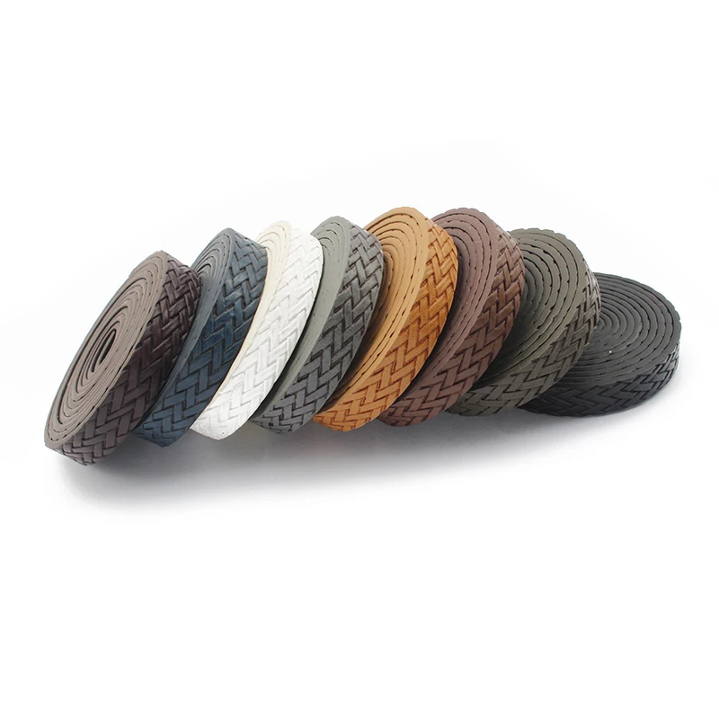 1 метр 10 мм плоский шнур из искусственной кожи тесьма веревка сделай сам