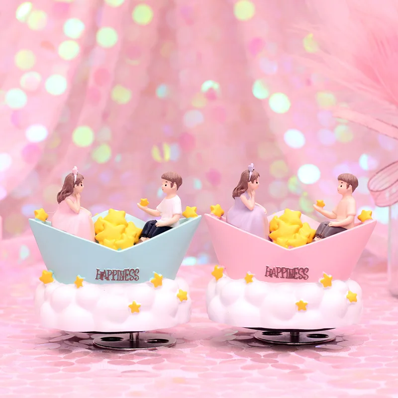 

Cartoon couple gift multi function umbrella night light music box music lamp gift for Valentine's birthday