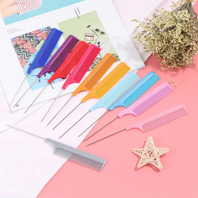 

Mini Fine-tooth Hair Comb Hair Salon Dye Comb Separate Parting For Hair Styling Hairdressing Antistatic Hair Style Rat Tail Comb