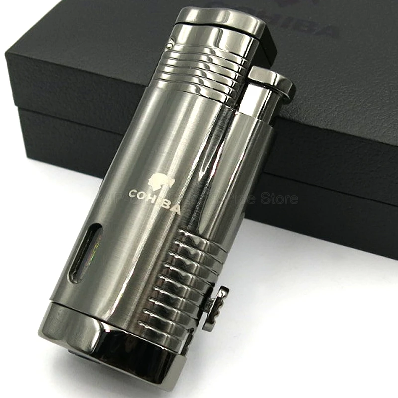 COHIBA металлический классический 3 синий факел огнестойкий струйный сигаретный