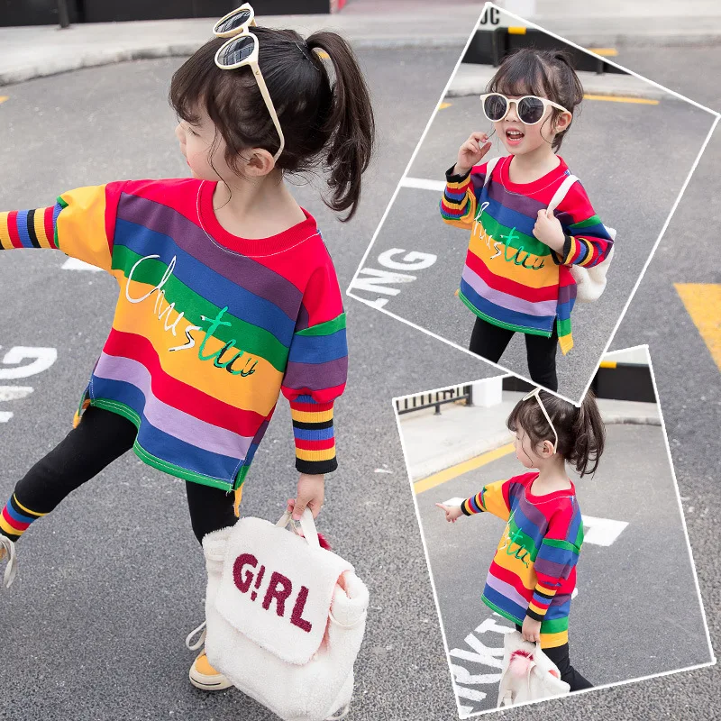 Осенние костюмы для малышей 0-5 лет детская одежда в Корейском стиле из двух