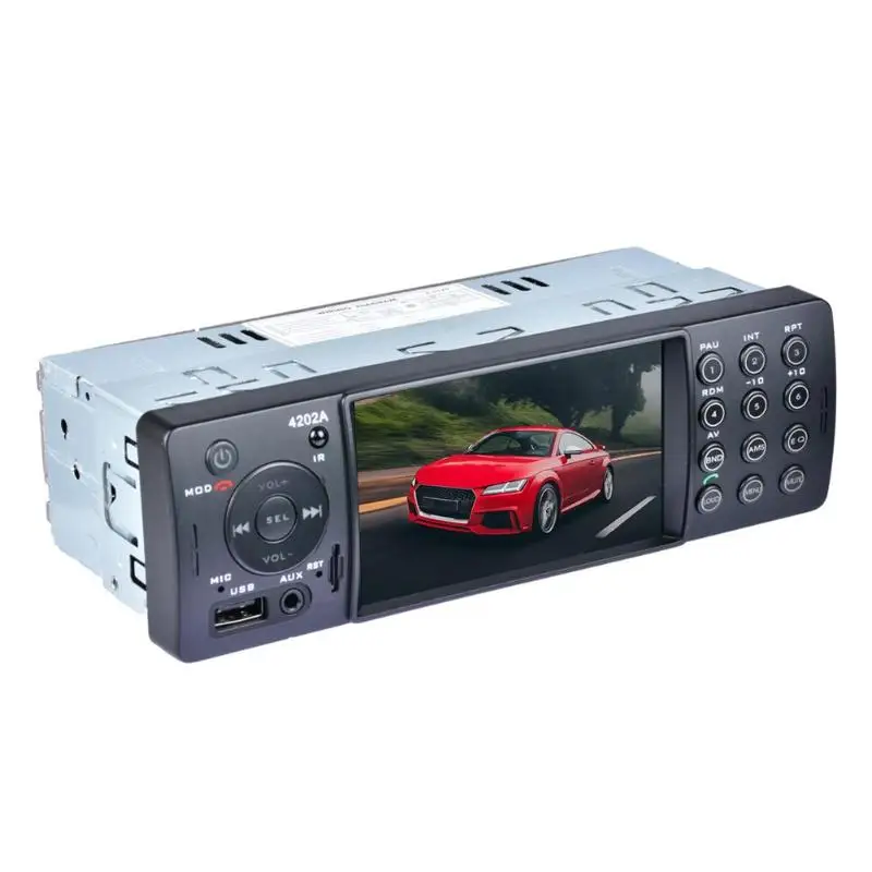 4202A 4 1 дюймов автомобильное радио Bluetooth MP5 плеер TF AUX USB цифровой медиаприемник