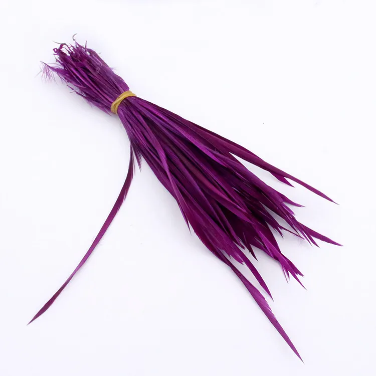Fuchsia 50 шт./партия, гусиные перья красного цвета, выбор цветов, наращивание волос, тонкие перья индейки Марабу Гусь Биот, перья, поделки своими руками - Цвет: Fuchsia