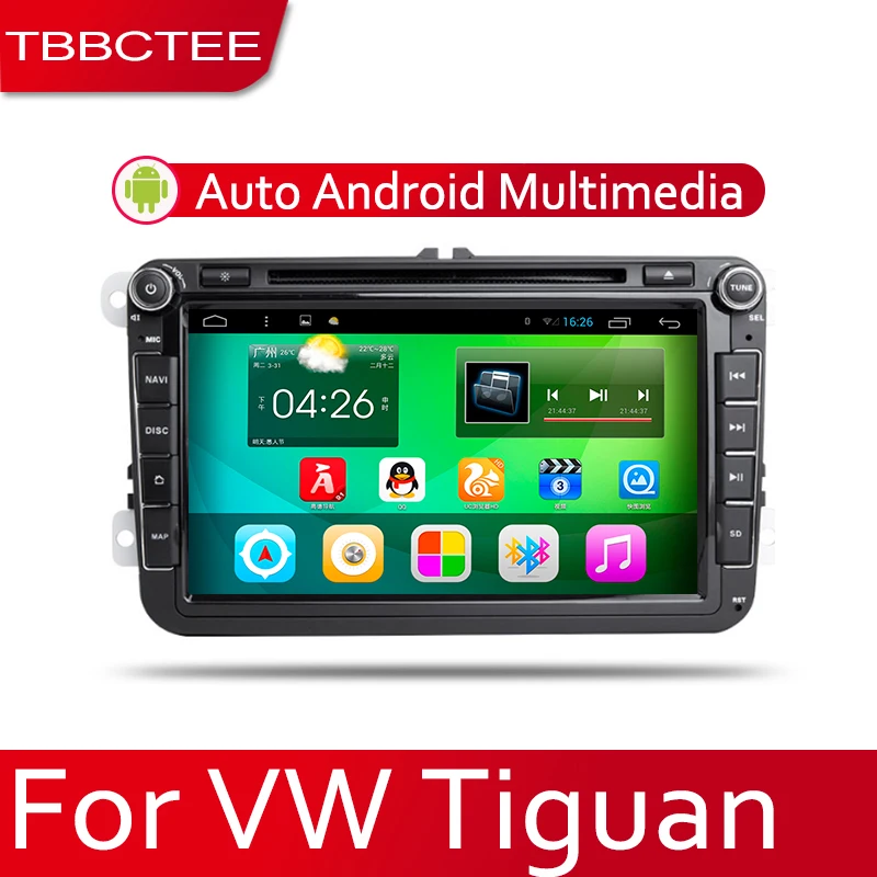TBBCTEE автомобильная система Android 1080P IPS ЖК-экран для Volkswagen VW Tiguan 2007 ~ 2014