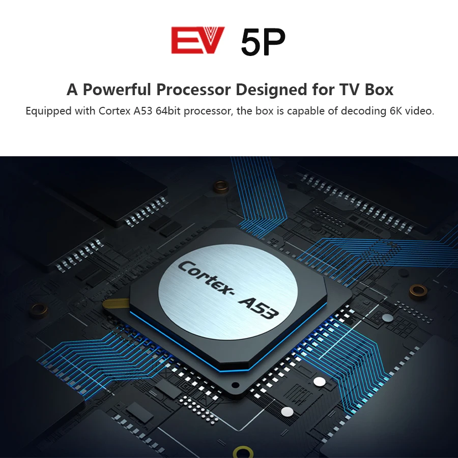 [Genuine] 2021 EV tvbox 5P 6K AI VOICE dual WIFI smart tv box hot sell in Japan Korea USA Canada NZ AUS Lifetime pk evpad plus