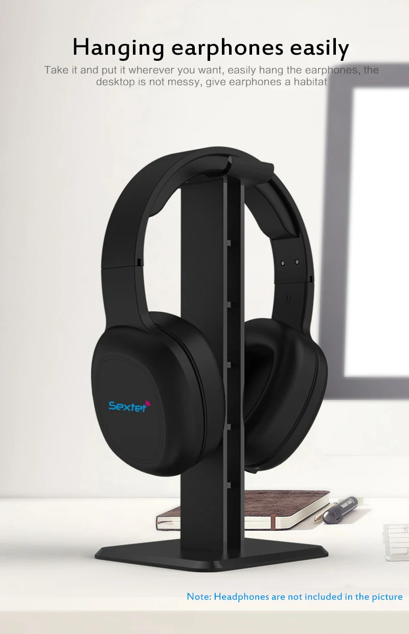 Универсальный цельный держатель для наушников подставка с крючком гарнитуры ABS +