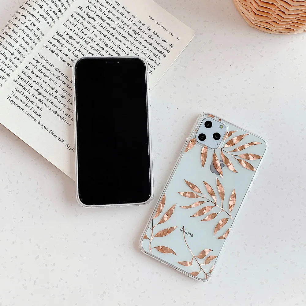 Netarlier Новый IMD чехол для iPhone11 Pro Max 8 7 Plus X XR XsMax Гальванизированный розовый Золотой