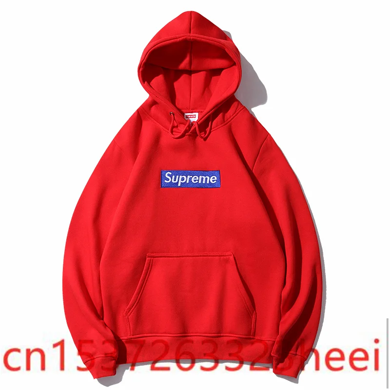 

2021 supreme-woman High Quality New Original Brand Hoodies Men Fashion Mans Sweatshirts 100% Cotton Men's Hoodie