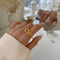 french knot chain link geometric personality 2021 trend fashion women jewelry hip hop party decoration accessories friend gift