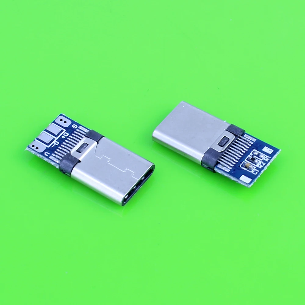 YuXi USB 3 1 Тип C разъем 24 шпильки штекер гнездо адаптер розеток для припоя провода и