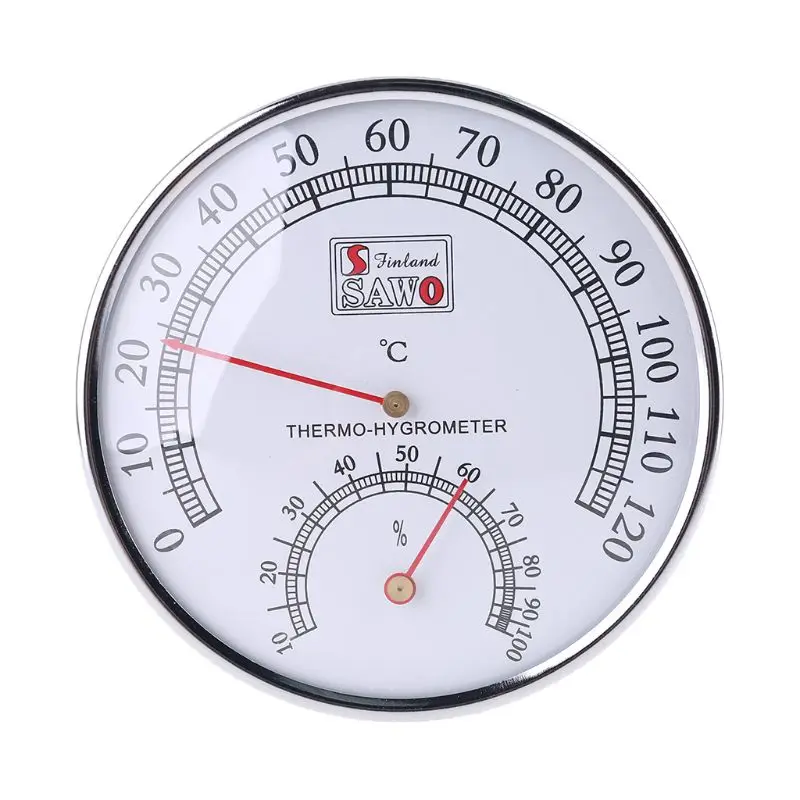

Sauna Thermometer metal Case Steam Sauna Room Thermometer Hygrometer Bath And Sauna Indoor Outdoor Used